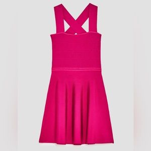 ZARA knit criss-cross back dress